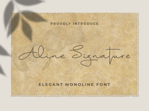Aline Signature Font: A Stylish Choice for Creative Expression