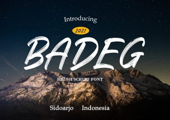 Badeg: A Handwritten Font That Adds Personality to Your Brand