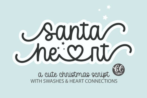 Discover the Magic of Santa Heart: A Versatile Christmas Font for Every Project