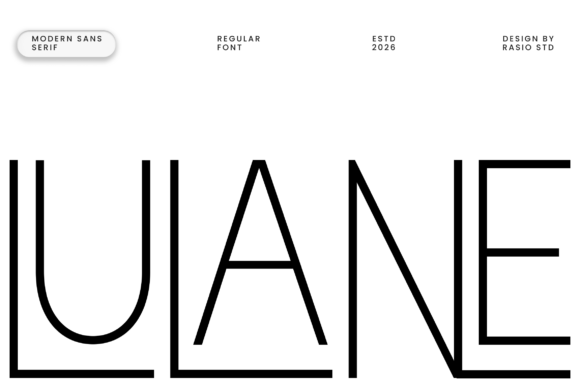 Exploring the Aesthetic and Functionality of Lulane: A Modern Minimalist Font