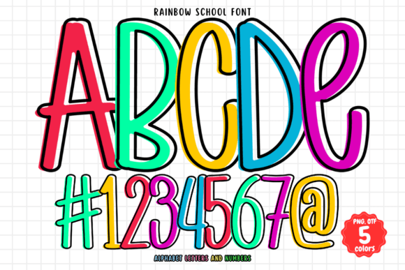 Exploring the Vibrant World of Rainbow School Font