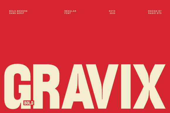 Gravix: A Bold Modern Sans Serif Font for Impactful Design