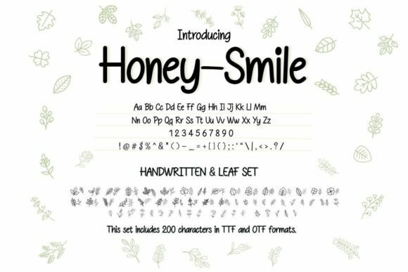 Honey-Smile: A Warm Handwritten Font for Creative Projects