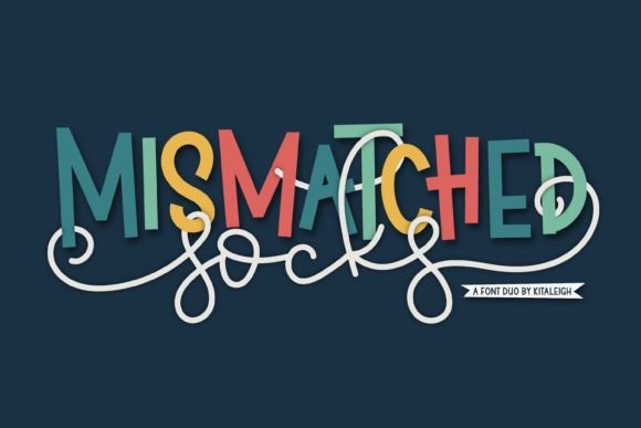 Mismatched Socks: A Playful Font Duo for Creative Expression