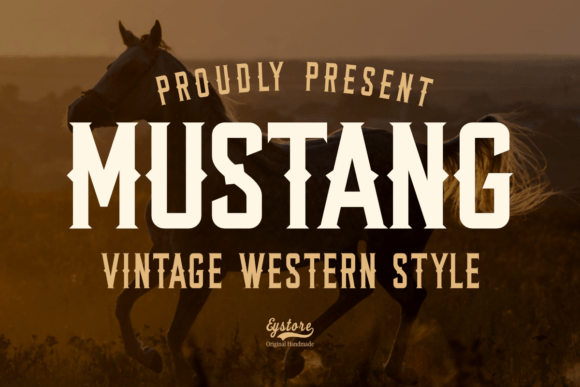 Mustang: A Bold Vintage Western Font for Timeless Design