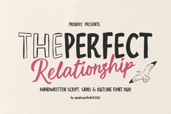 Perfect Relationship: A Handwritten Font Duo with a Warm, Personal Touch