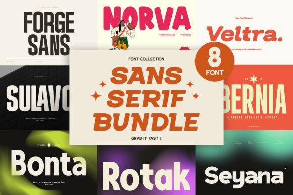 Powerful Sans Serif Bundle for Modern Design