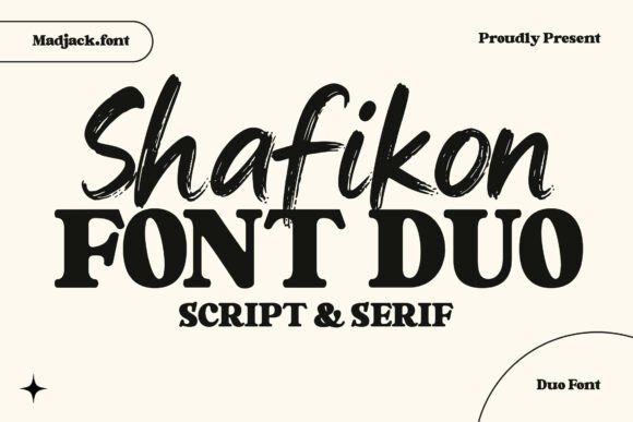 Shafikon: A Unique Font Duo That Merges Timeless Elegance with Modern Simplicity