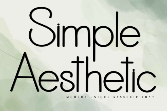 Simple Aesthetic: A Font That Speaks Volumes