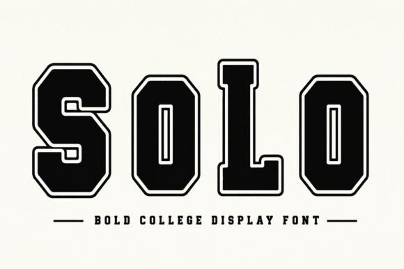 SOLO: The Ultimate Display Font for Athletic Vibe and Creative Projects